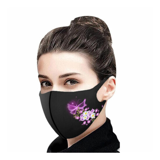 Adult Woman Washable Reusable Facemask cover protector breathable fashion 1 pcs image {3}