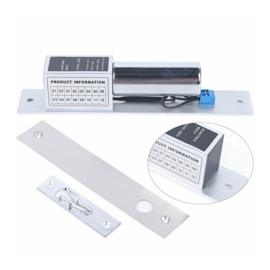 Electric Bolt Lock Time Delay Electronic Mortise Lock for Access Control DC 12V  image {1}