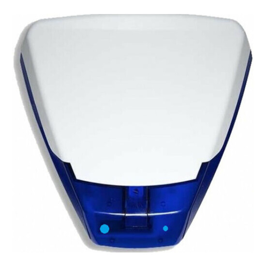Dummy Alarm-Siren Deltabell -Twin Flash Blue LEDs 10yr Batt Fitted - BLANK COVER image {2}