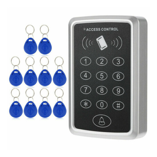 12V Door RFID ID Card Password Entry Access Control Controller Set + 10 Keypads image {2}