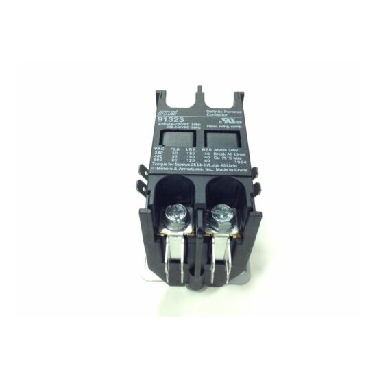2-Pole Contactor 30 Amp 208/240 V coil MARS 91323 - HEAVY-DUTY Replacement hvac image {2}