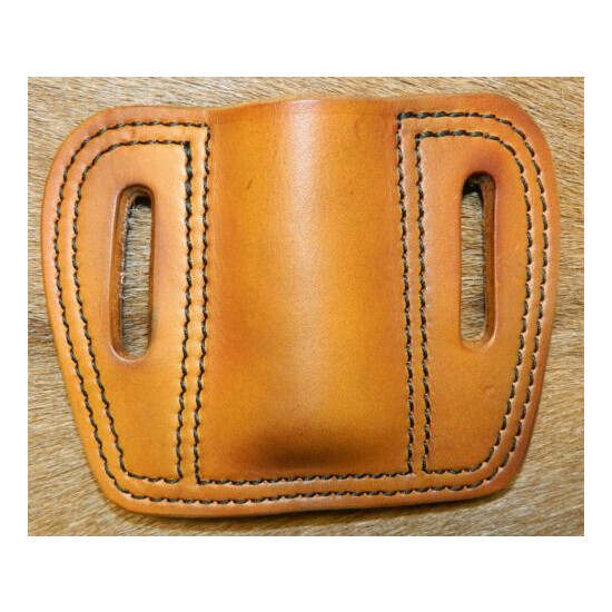 Gary C's Leather Flashlight / Torch POUCH Belt Carry Fits 1" dia, 5-1/4"+ Length image {3}