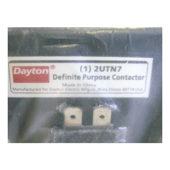 Dayton Definite Purpose Contactor 2UTN7 Coil 24V Fla@277VAC 2 Pole (Y)  image {3}