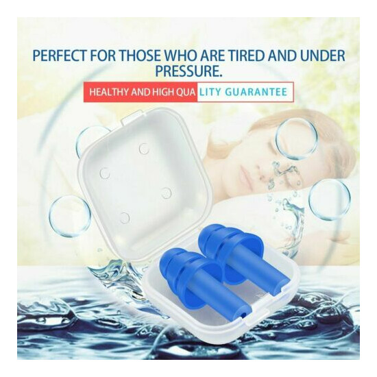 Soft Silicone Earplugs Flexible Ear Plugs NRR28dB For Swimming Sleeping With Box Thumb {5}