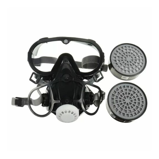 Emergency Survival Safety Respiratory Gas Mask Goggles Dual Protection Filter image {4}