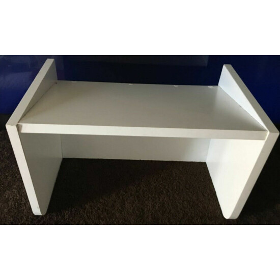 Small White Organizer Granite Wood Shelf Holder Pick Up Only image {5}