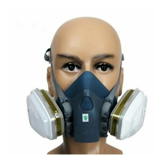 Full/Half Face Gas Mask Respirator Painting Spraying Safety Protection Facepiece Thumb {52}