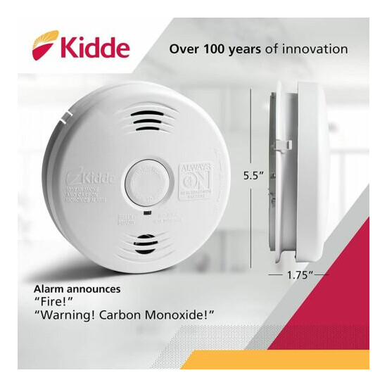 Kidde I12010SCO Combination Smoke and Carbon Monoxide Alarm White image {4}