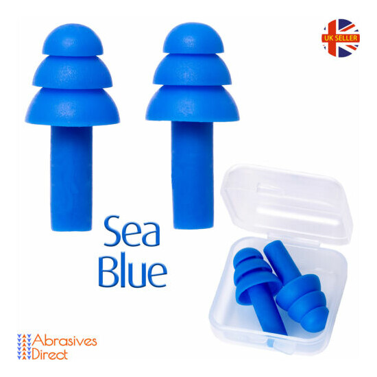 Ear Plugs with Carry Box Soft Silicone Reusable Anti Noise For Sleep  Thumb {7}