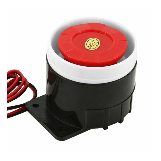 (5items/lot) Mini Red Wired Horn Siren Sound Alarm System for Home Security image {3}