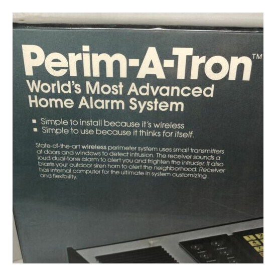 Perim-A-Tron Wireless Home Alarm Security System PT-1100 Sealed 1980 NOS image {3}