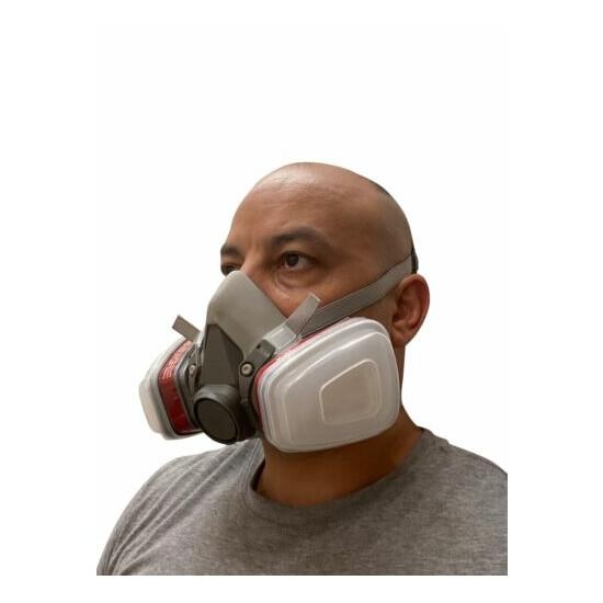 3D Half Face Respirator, LARGE, BRAND NEW, AUGUST 2020 STOCK, respirator paint image {9}