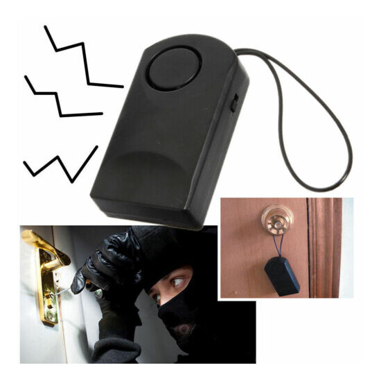 New 120db Wireless Touch Sensor Security Alarm Loud Door Knob Entry Anti H_tiBD image {1}