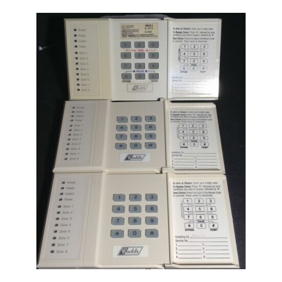 Caddx Alarm Keypads -Older used models - No Boxes - No Papers image {1}