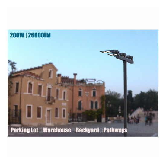 LED Parking Lot Light 150W 200W 300W Shoebox Outdoor Street Area Light Fixture image {8}