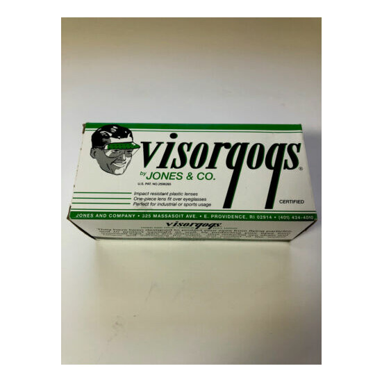 Jones & Co Visorgogs Full Vision Work Safety Goggles USA Certified in Orig. Box image {1}
