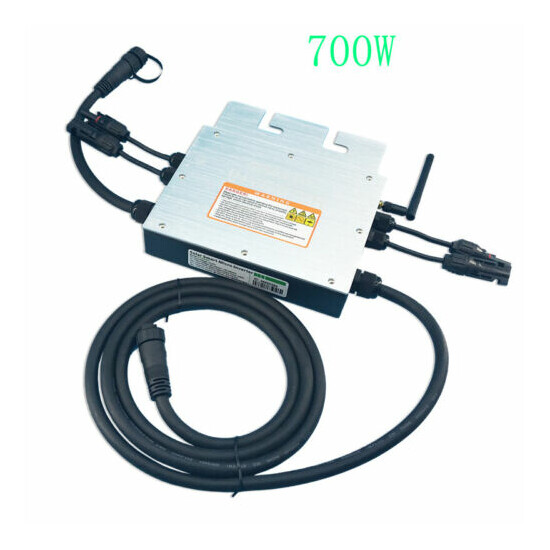 600W 700W Waterproof 2.4G Wireless Solar Grid Tie Micro Inverter VAC 120V 230V image {1}