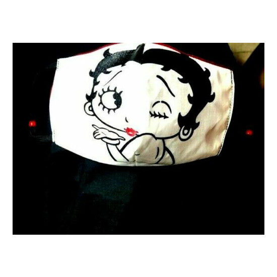 Betty Boop ~REVERSIBLE Cotton Face mask (handmade) image {1}