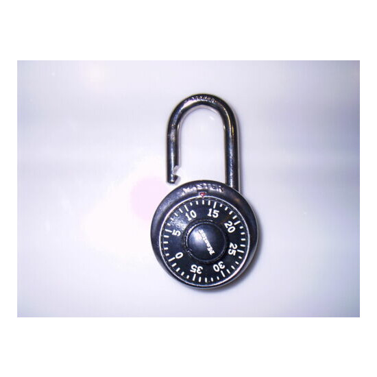 Master Lock genuine combination padlock (various colors) with combination Used image {1}