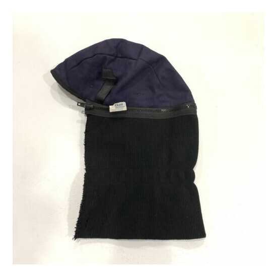 Occunomix Shoulder Length Blue Black FR Winter Hard Hat Liner image {1}