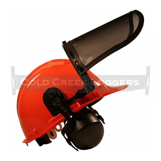 Forestry Hard Hat Helmet System (Forestry Bucking Wedge Tree Felling Protection) image {4}