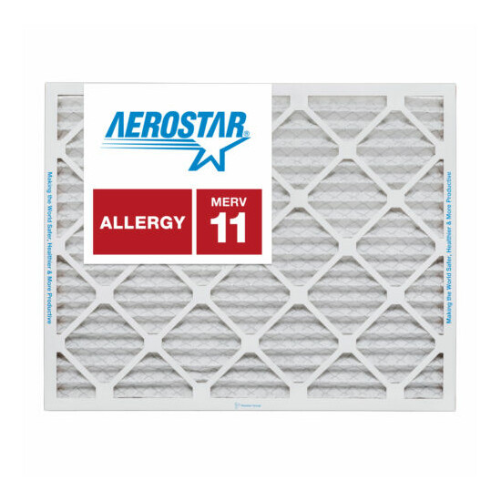 Aerostar 20x21 1/2x1 MERV 11 Furnace Air Filter, 4 Pack image {1}