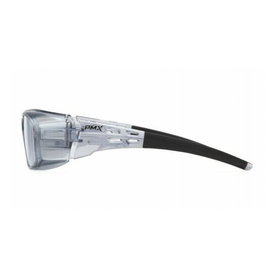 Pyramex SG9810R25 Emerge Plus Safety Glasses, Gray Frame/Clear Full Reader +2.5 image {4}