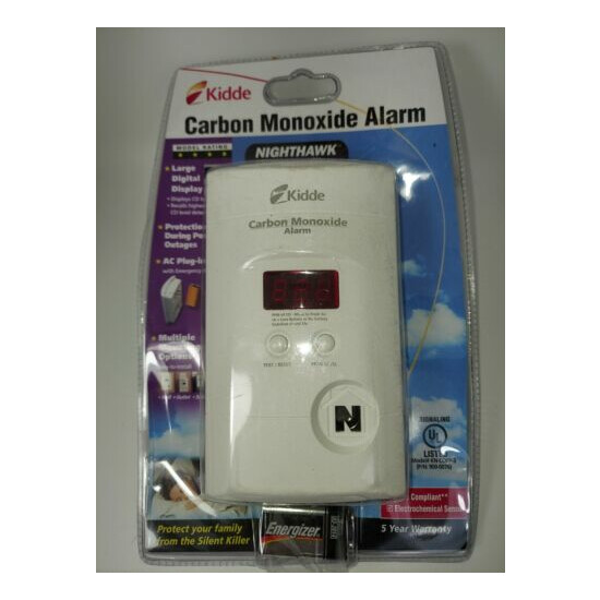 Kidde 9000076 Nighthawk Carbon Monoxide Alarm Large Digital Display KN-COPP-3 image {1}
