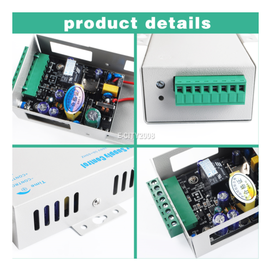 Door Access Control Power Supply DC 12V 5A 60W for Entry System Lock RFID Reader image {6}