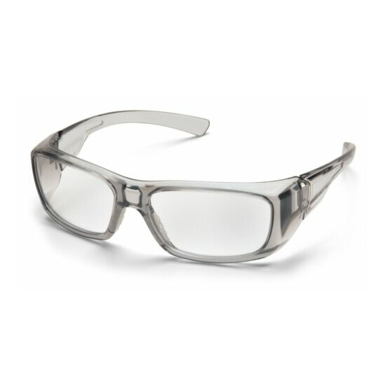 Pyramex Emerge Gray 1.5 Clear Full Lens Reader Reading Safety Glasses Z87+ image {1}