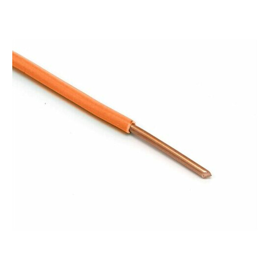 THHN / Building Wire - Orange Jacket - 12 Gauge Solid Copper UL UV - 25 Ft image {2}