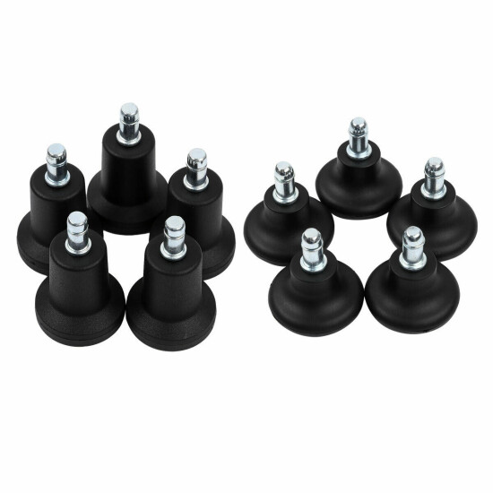5Pcs Bell Glides Chair Swivel Caster Wheels Replacement Stationary Castors 50mm image {2}