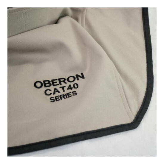 Oberon CAT40 Series Khaki Arc Flash Hood with Hard Cap image {2}