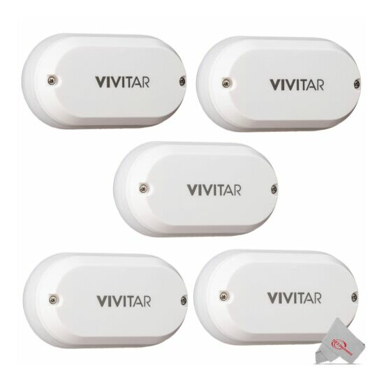 Vivitar WT12 Smart Home WiFi Leak Sensor works with IOS and Android - 5 Units image {1}