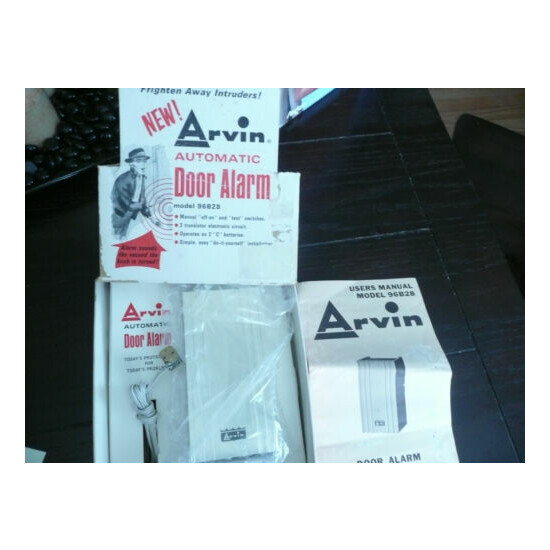NEW VINTAGE DOOR ALARM SUPER RARE AUTOMATIC ARVIN MODEL 96B28 3 ELECTRIC CIRCUIT image {2}
