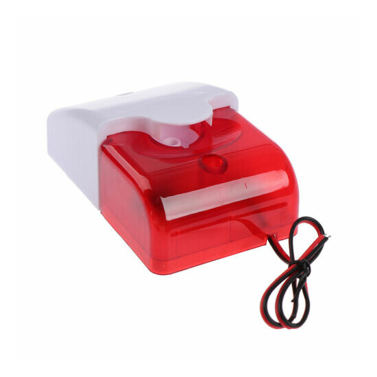 1Pc Mini Strobe Wired Siren Indicator Light Sound Alarm Lamp Flashing Light. image {3}