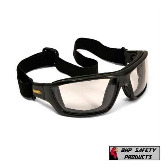 Dewalt Converter Safety Glasses Goggles In/Out Anti Fog Lenses Foam Padded  image {1}