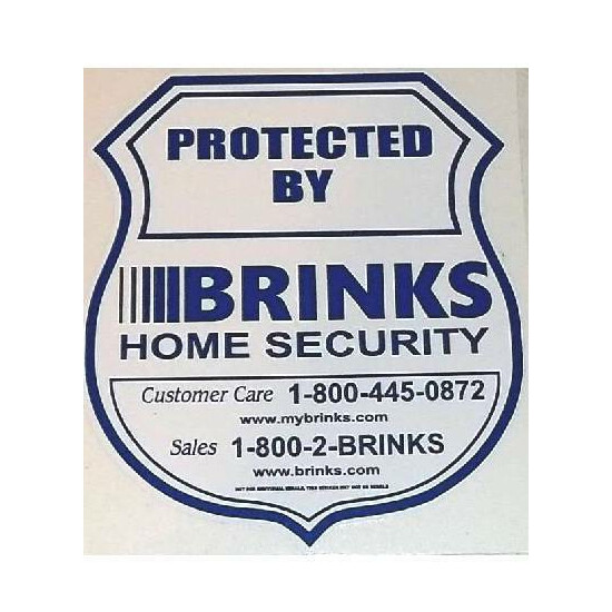 HOME STORE BRINKS ADT SECURITY ALARM WARNING+SECURITY CAMERA STICKERS SIGN LOT image {2}