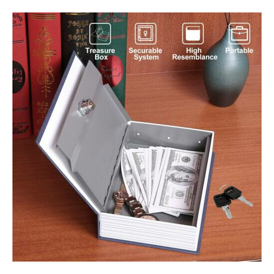 Dictionary Lock Box Diversion Book Safe with Key for Traveling Money Jewelry image {3}