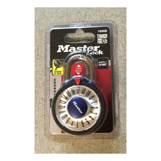 Master Lock Magnification Combo Lock In Blue New image {1}