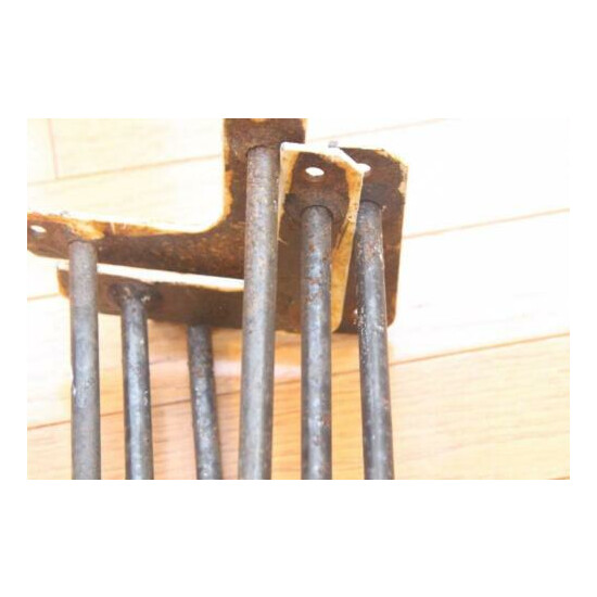 3 Mid Century Modern Wrought Iron Hairpin Table Legs Angle Mount Bracket 15 3/4 image {3}