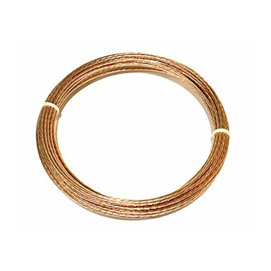 Soft Annealed Ground Wire Stranded Bare Copper 4 AWG Pool Spa 200A Service 10 FT image {1}