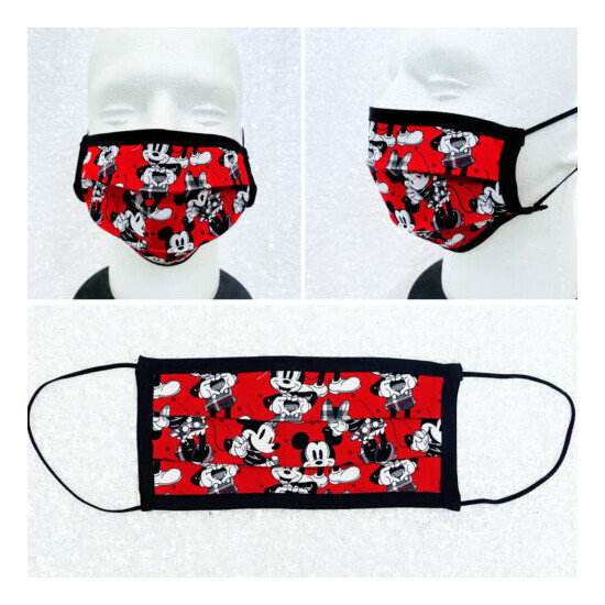 Disney Inspired Minnie Mouse Filter Face Mask Adult Child Reuse Washable Cotton image {15}