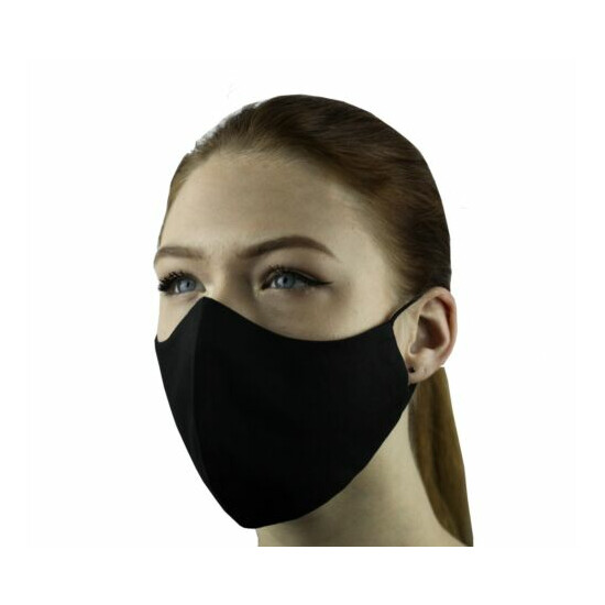 3 Face Masks Set In 3 sizes Triple Layers 100% Cotton Washable Reusable W/Pocket image {14}