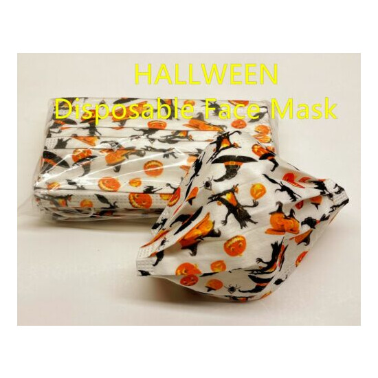 50-PCS Halloween Patterns Face Mask Assorted Adult Mouth Cover image {3}