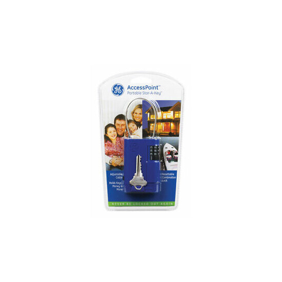 Kidde AccessPoint 001860 Portable Stor-A-Key with Adjustable Cable, Blue image {1}