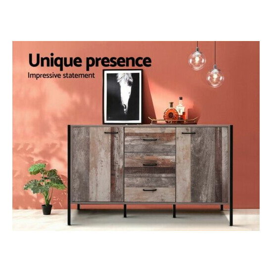 Artiss Buffet Sideboard Cabinet Storage Kitchen Hallway Table Industrial Rustic image {3}