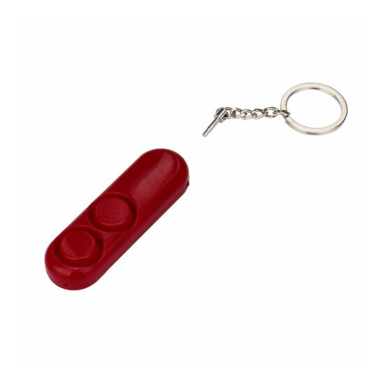 Dual Horn Alarm Loud Alert Attack Panic Safety Personal Security Keychain Portab image {3}