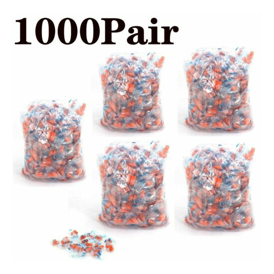 200-1000Pair EarPlugs Sleep Travel Soft Foam Value Individually Wrapped NRR 32DB image {17}