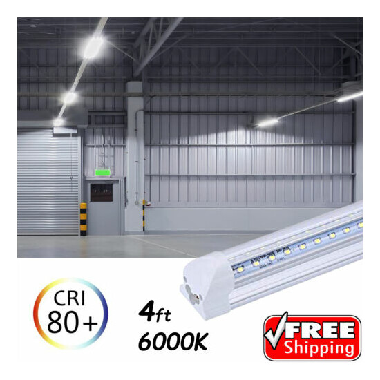 10-100 PACK LED G13 4FT 4 Foot T8 Tube Light Bulbs 18W 6500K CLEAR OR MILKY LENS image {22}